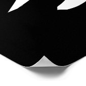 Love Kanji Symbol Japanse Calligrafie Poster (Hoek)