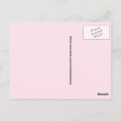 Love Kanji Symbol on roze textured background Briefkaart (Achterkant)