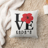 LOVE Kapa'a Hawaii Red Hibiscs Kussen (Deken)