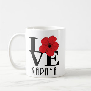 LOVE Kapa'a Red Hibiscus 11oz Koffiemok