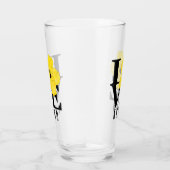 LOVE Kapaa Yellow Hibiscus Glas (Rechts)