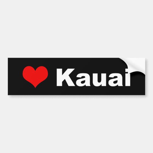Love Kauai Bumpersticker (Voorkant)