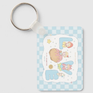 LOVE Kawaii Pastel Alfabet Illustratie 💕🍓🐰 Sleutelhanger