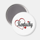 Love Kentucky Hearts Magneet (Voorkant / Achterkant)