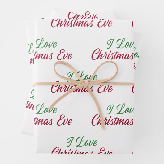 Love kersteve inpakpapier vel (In situ)