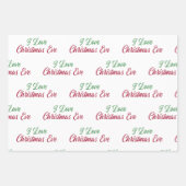 Love kersteve inpakpapier vel (Voorkant)