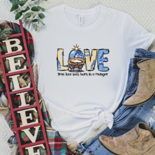 LOVE Kerstfeest T-shirt