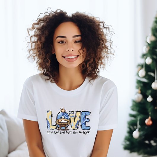 LOVE Kerstfeest T-shirt