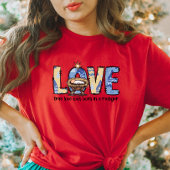 LOVE Kerstfeest T-shirt