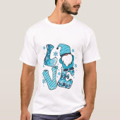 Love Kerstmis T-shirt (Voorkant)