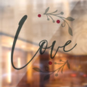 Love Kerstmis Window of Wall Cling Raamsticker (Vel 2)
