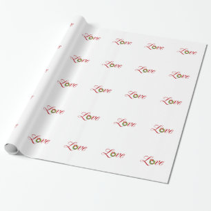 Love Kerstmis Wreatay Holiday Xmas Design Cadeaupapier