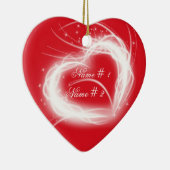 Love Kerstsierans Keramisch Ornament (Rechts)