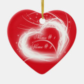 Love Kerstsierans Keramisch Ornament (Voorkant)