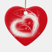 Love Kerstsierans Keramisch Ornament (Achterkant)