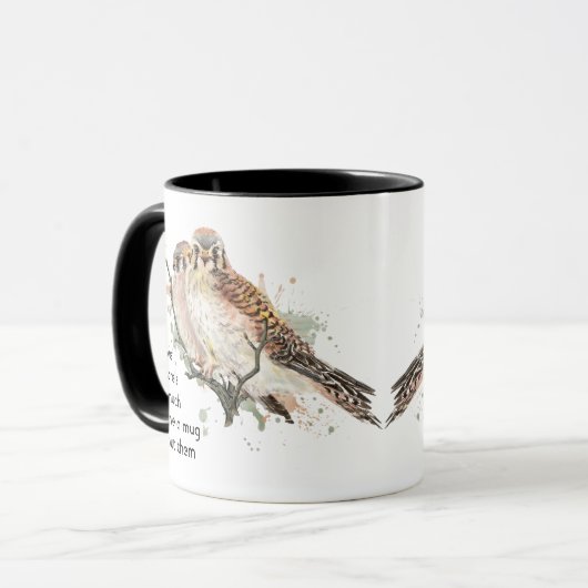 Love Kestrel Falcon Hawk So Much Fun Quote Saying Mok (Voorkant links)