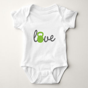Love Kettlebell Green Romper