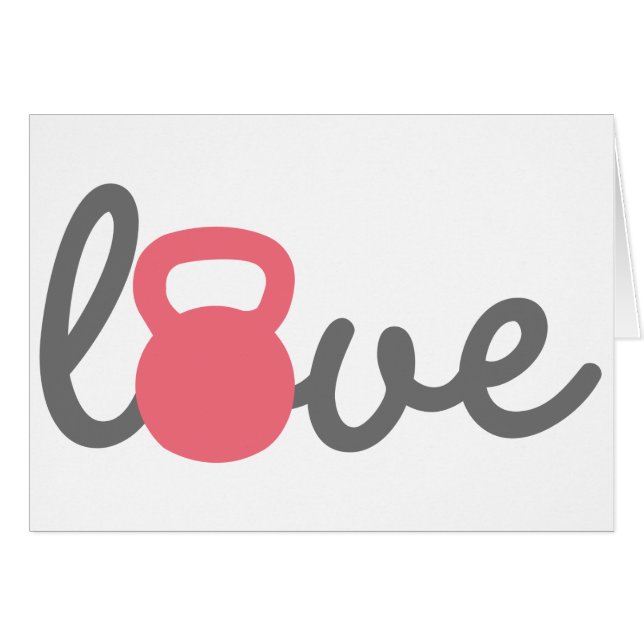 Love Kettlebell Pink (Voorkant Horizontaal)