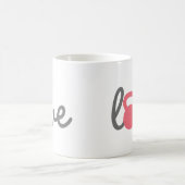 Love Kettlebell Pink Koffiemok (Center)