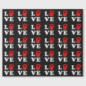 Love Kettlebell - Voor Cadeaupapier (Vlak)