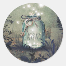 Love Key Mason Jar Rustic Woodland Wedding