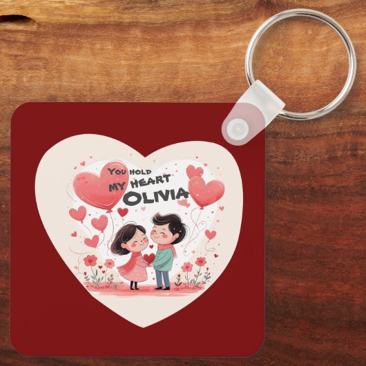 Love Key Ring Sleutelhanger (Achterkant)