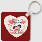 Love Key Ring Sleutelhanger (Achterkant)