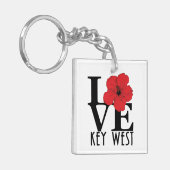 LOVE Key West Florida Sleutelhanger (Voorkant Links)
