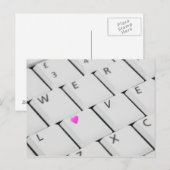 Love Keyboard - Briefkaart (Voorkant / Achterkant)