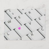 Love Keyboard - Briefkaart (Voorkant)