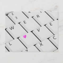 Love Keyboard - Briefkaart