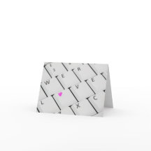 Love Keyboard - Wenskaart