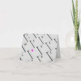 Love Keyboard - Wenskaart Feestdagen Kaart
