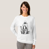 Love Kill: Mysterieuze kunst van moordenaars T-shirt (Voorkant volledig)