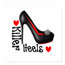 Love Killer Heels Girly Shoe Graphic