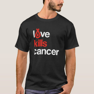 Love Kills Cancer - Mannen T-shirt