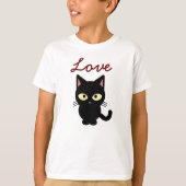 Love Kind Child Cat Design T-Shirt (Voorkant)