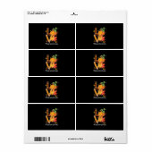 LOVE Kindergarten Leraar Valle bladeren herfst Etiket (Full Sheet)