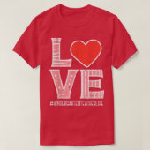 Love Kindergarten Teacher Valentijnsdag Valentijn T-shirt (Design voorkant)