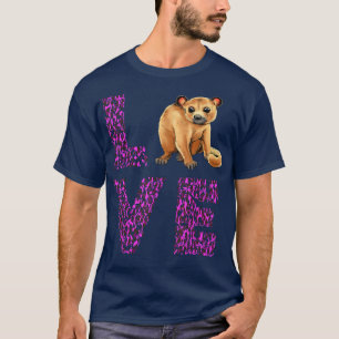 Love Kinkajou Paars Leopard Night Walker Kinkajou T-shirt