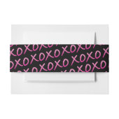 LOVE & KISSES Bat Mitzvah InvitationMatching Wrap Uitnodigingen Wikkel (Voorkant Voorbeeld)