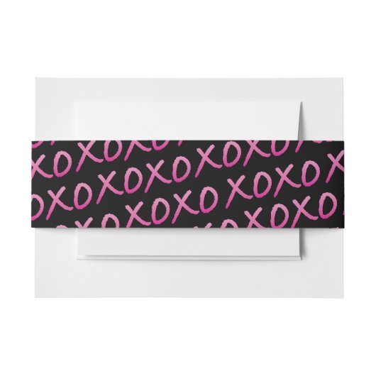LOVE & KISSES Bat Mitzvah InvitationMatching Wrap Uitnodigingen Wikkel (Voorkant Voorbeeld)