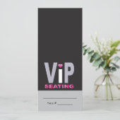 LOVE & KISSES Hot Pink Bat Mitzvah Escort Kaart (Staand voorkant)