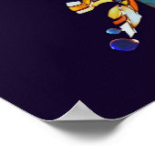 Love Kissing Koi fish Wedding Poster vertical (Hoek)