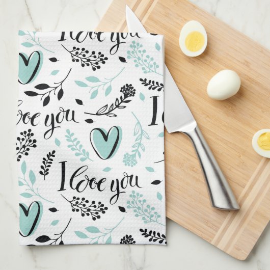 Love Kitchen Towels Theedoek (Quarter Fold)