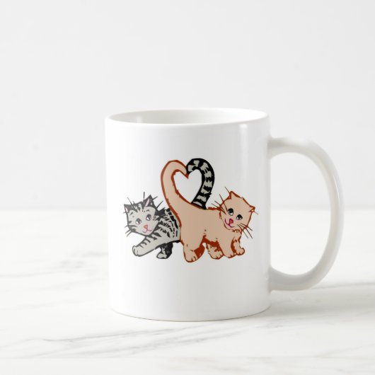 Love Kittens Coffee Mok (Rechts)