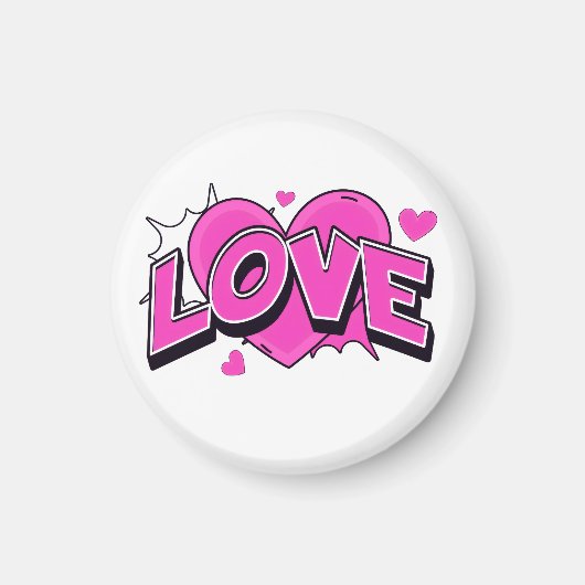 LOVE Klein, 3.2 cm (1.25") Magneet (Voorkant)