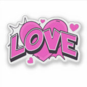 LOVE Klein, 3.2 cm (1.25") Sticker (Voorkant)