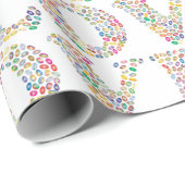 LOVE - kleurrijk verpakkingspapier Cadeaupapier (Rol Hoek)