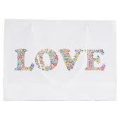 LOVE - kleurrijke koffiebonen Groot Cadeauzakje (Achterkant)
